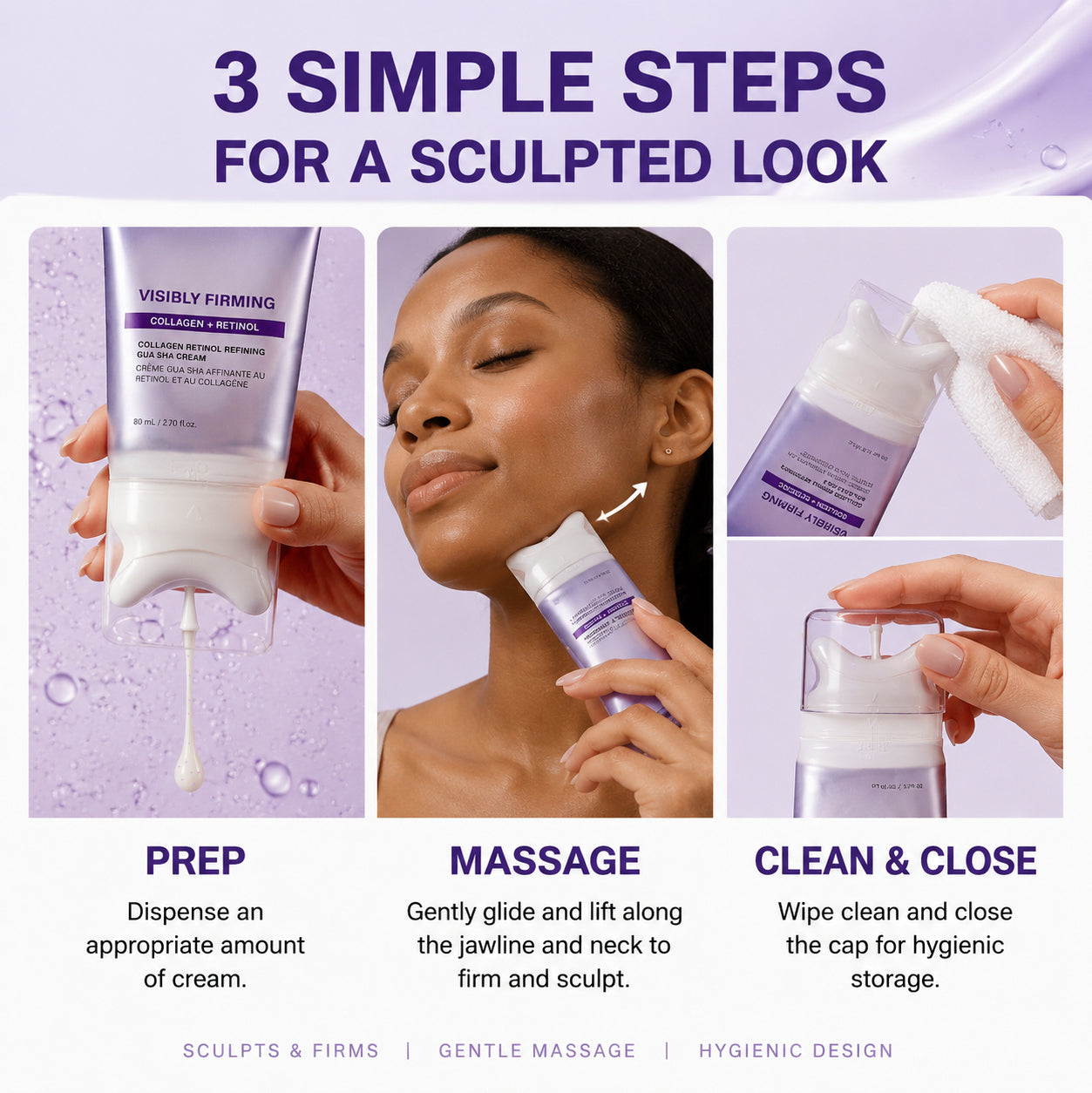 KEOAH SculptRitualâ„¢ 2-in-1 Collagen Retinol Gua Sha Cream
