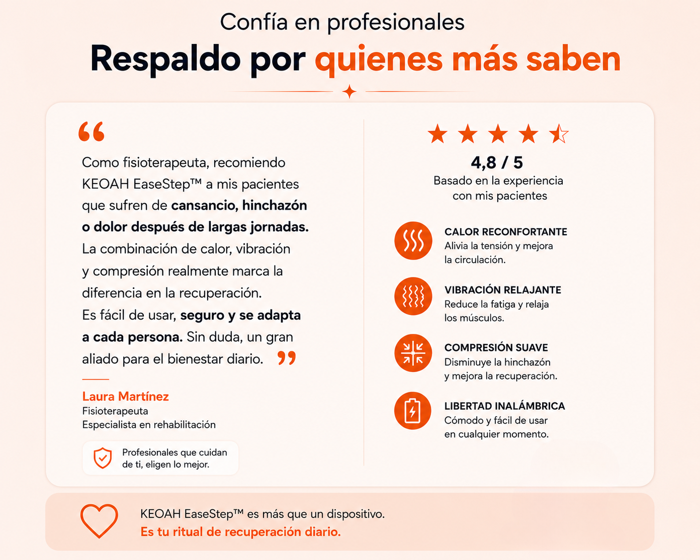 EaseStep™ Masajeador de Tobillo con Calor, Compresión y Vibración