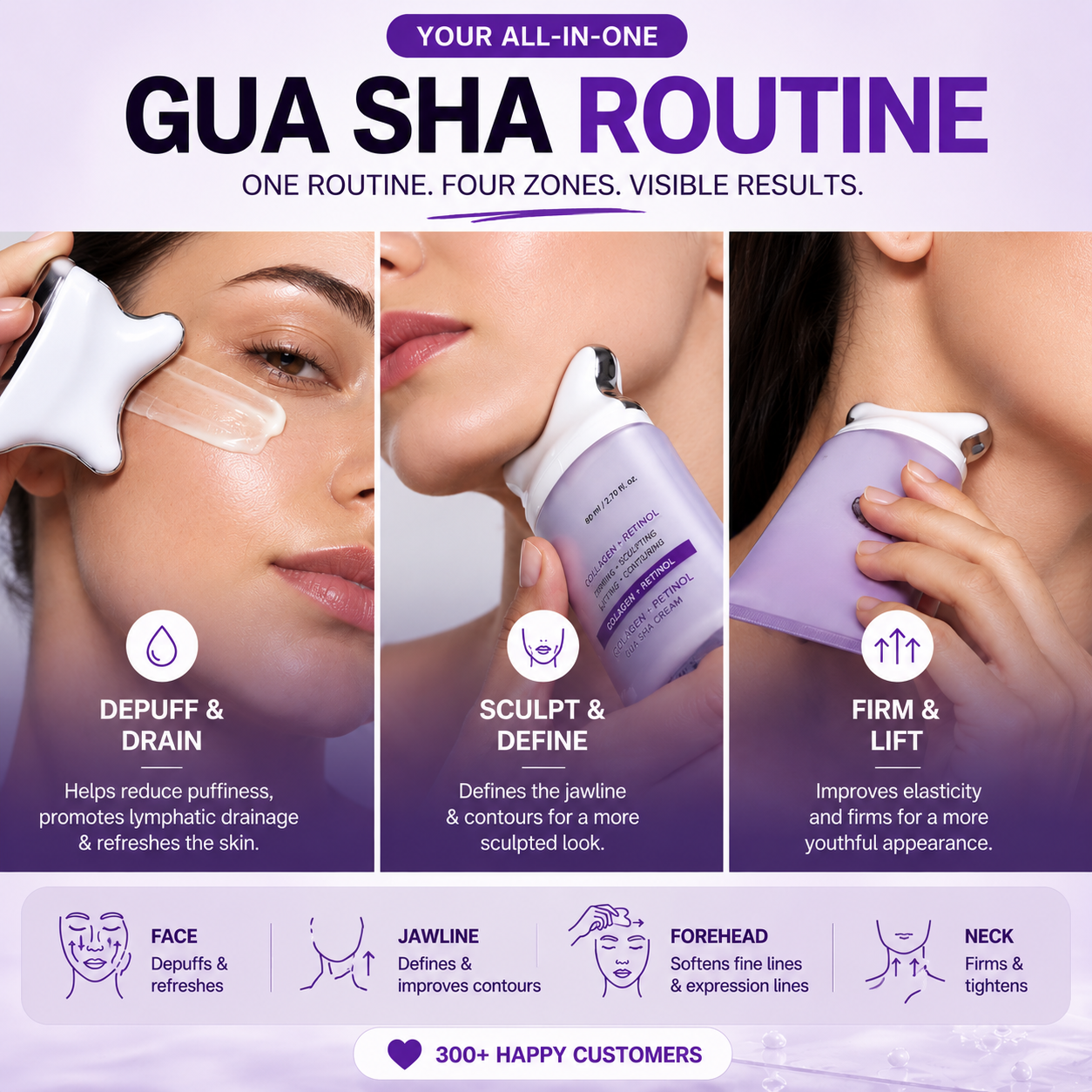 KEOAH SculptRitual™ 2-in-1 Collagen Retinol Gua Sha Cream
