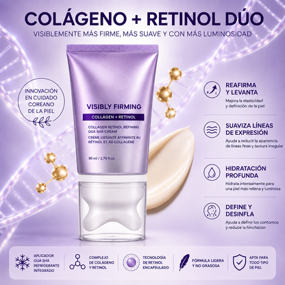 KEOAH SculptRitual™ 2-en-1 Crema Reafirmante Gua Sha con Colágeno y Retinol