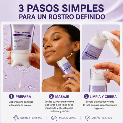 KEOAH SculptRitual™ 2-en-1 Crema Reafirmante Gua Sha con Colágeno y Retinol