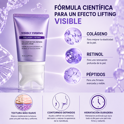 KEOAH SculptRitual™ 2-en-1 Crema Reafirmante Gua Sha con Colágeno y Retinol